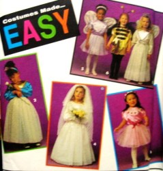 8578 GIRL BRIDE, FAIRY, BEE, BALLERINA EZ COSTUME PATTERN 3-8